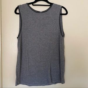 Striped soft muscle tank